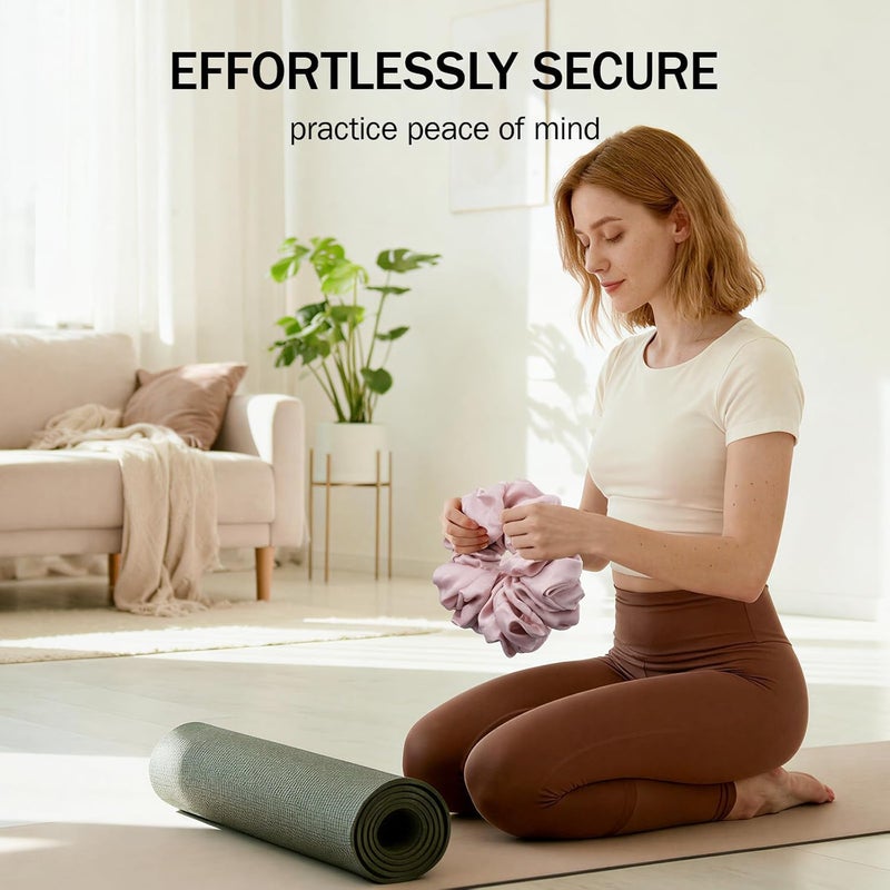 Slim Panda Yoga Mat Scrunchie, Durable Velvet Fabric Yoga Mat Carrying Strap Fits All Standard Yoga Mats - Image 2